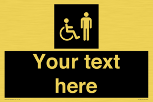 Custom information: black panel disabled and male